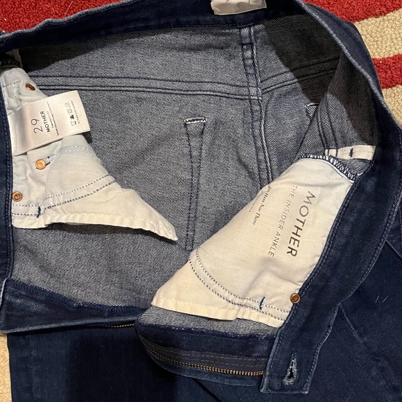 MOTHER Insider Ankle Mid Rise Neither Here Nor There Jeans Sz 29 - Picture 8 of 13